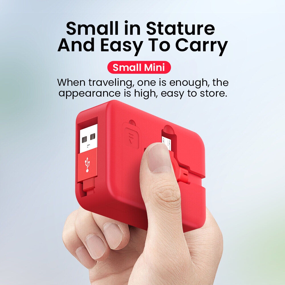 Retractable 3 in 1 Fast Charging Cable With TypeC/Micro Usb Charging