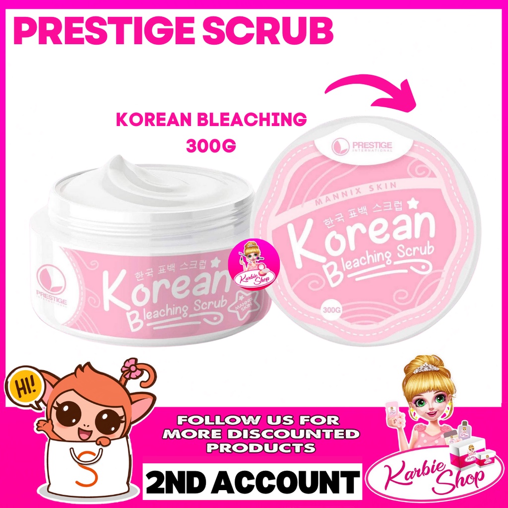 Legit Prestige Korean Bleaching Scrub 300g Shopee Philippines