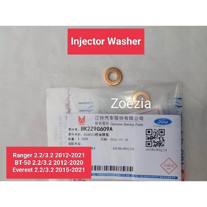 Injector washer Ford Ranger 2.2/3.2 2012-2021, BT-50 2.2/3.2 2012-2020 ...