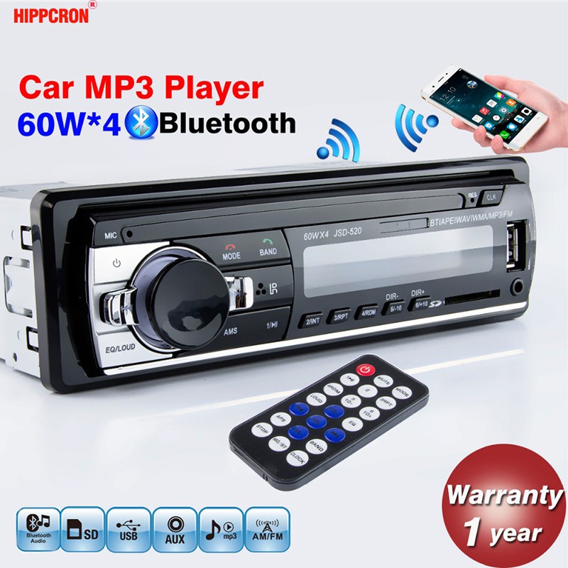 Car Electronics Music Radio FM Bluetooth MP3 Audio Player - China