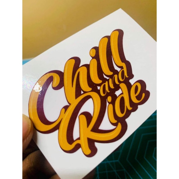 sticker for motorcycle / chillride | Shopee Philippines
