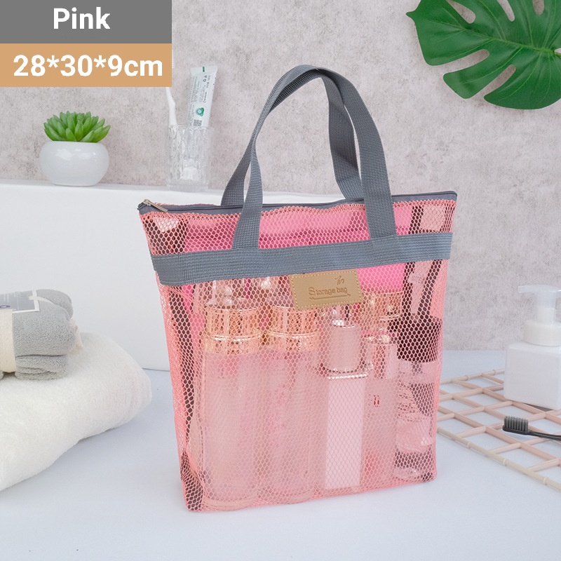 Handheld Travel Net Storage Bag Mesh Summer Outdoor Sorting Beach Bath