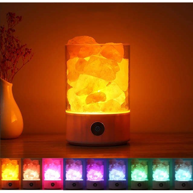 Fantasee Himalayan Salt Lamp Night Light with Extra Bulbs (1 Pack...