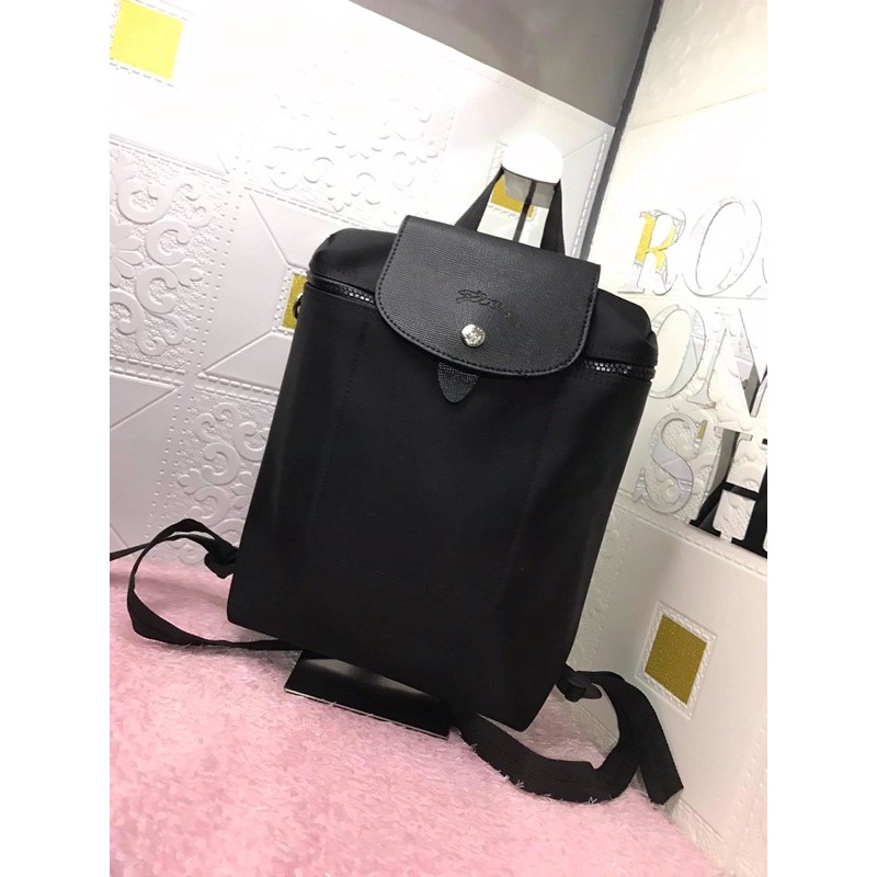 Longchamp discount backpack black