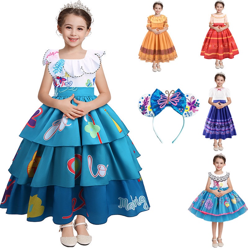 New Charming Mirabel Tutu Dress Kids Birthday Party Role Play