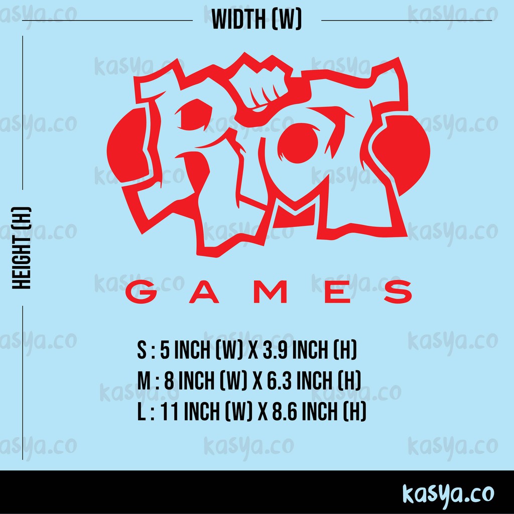 RIOT GAMES LOGO custom vinyl cutting sticker | Shopee Philippines
