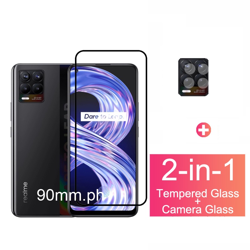 Realme Pro Tempered Glass Screen Protector For Realm8 5G Narzo 30A 20  X7 Pro 7i 6i C17 C15 C12 Full Coverage Glass Film and Camera Lens Glass 