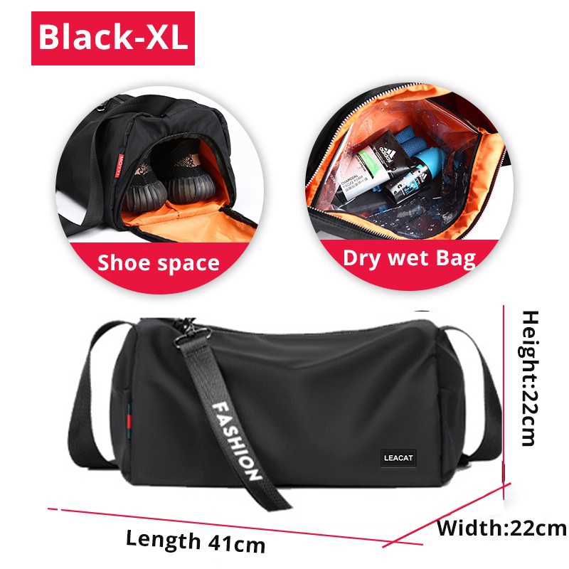 Leacat Sling Bag Men Gym Bags Crossbody Exercise Training Fitness ...