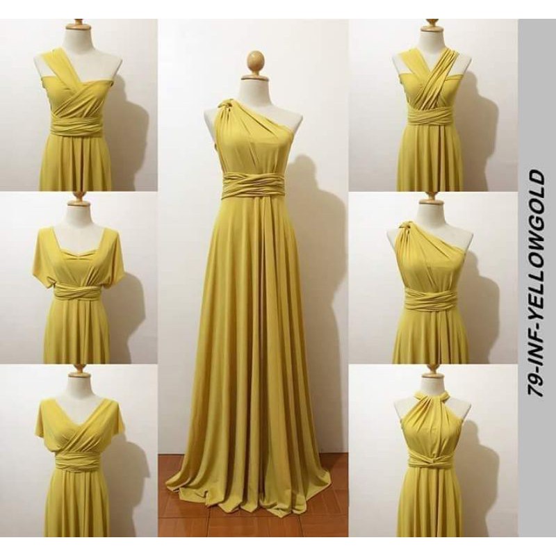 gold infinity dress