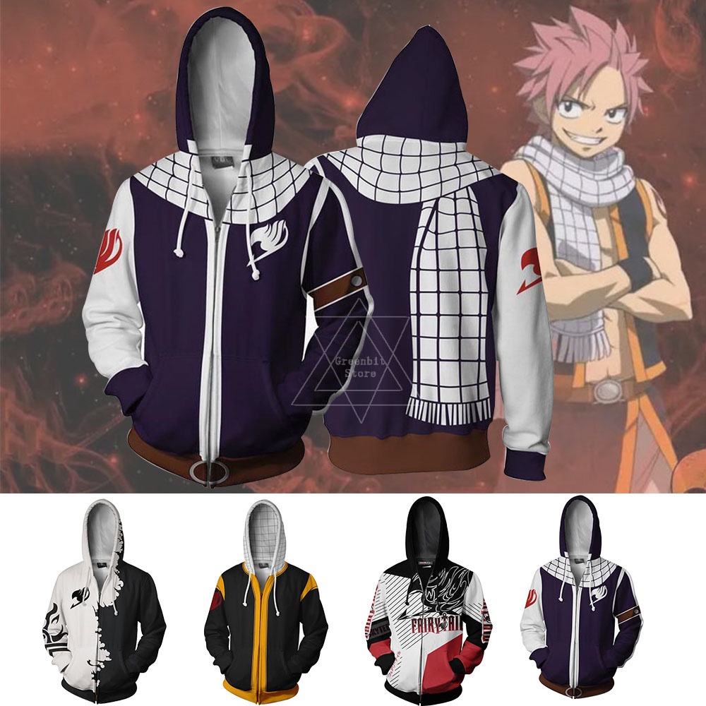 S-5XL Men Boys Anime FAIRY TAIL Natsu 3D Long Sleeve Hoody Zipper Coat  Jacket Casual Sweatsuit | Shopee Philippines