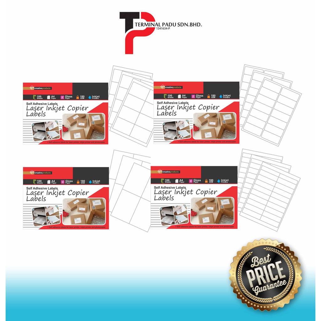 CP Laser Inkjet Copier Labels Self Adhesive labels for laser