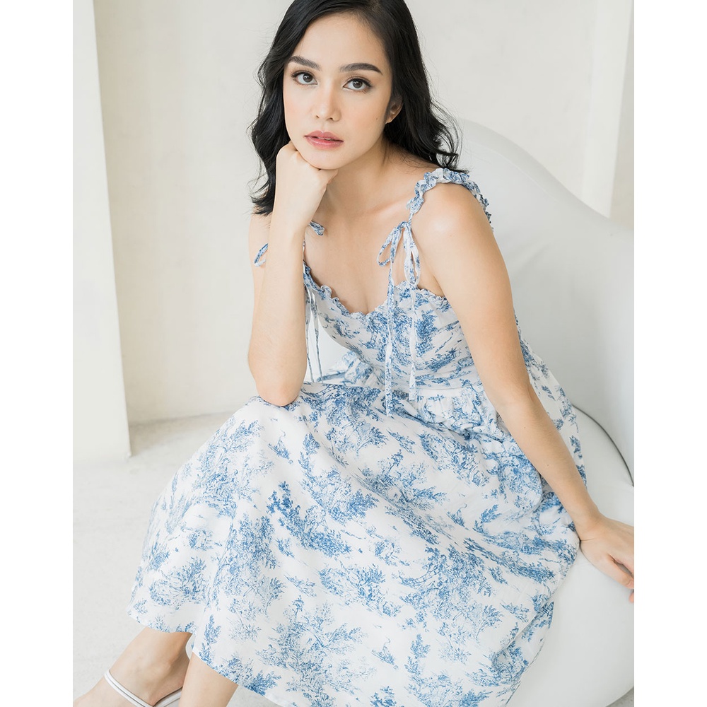 Hey Candy Adrienne Toile De Jouy Dress Shopee Philippines
