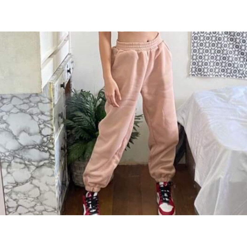 Nude color sweatpants hot sale