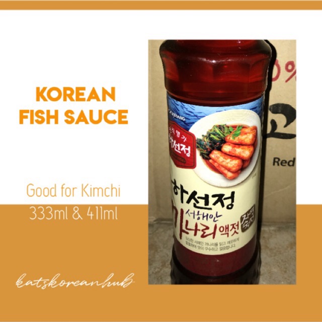 100 original Fish Sauce for Kimchi (333ml) & (500g/411ml) Shopee