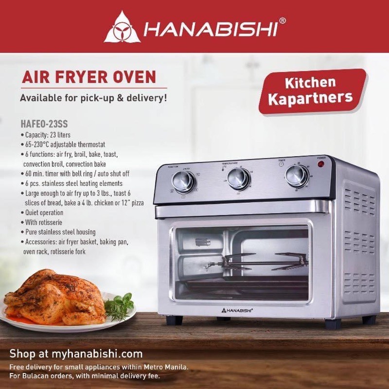 Air fryer 2024 price hanabishi