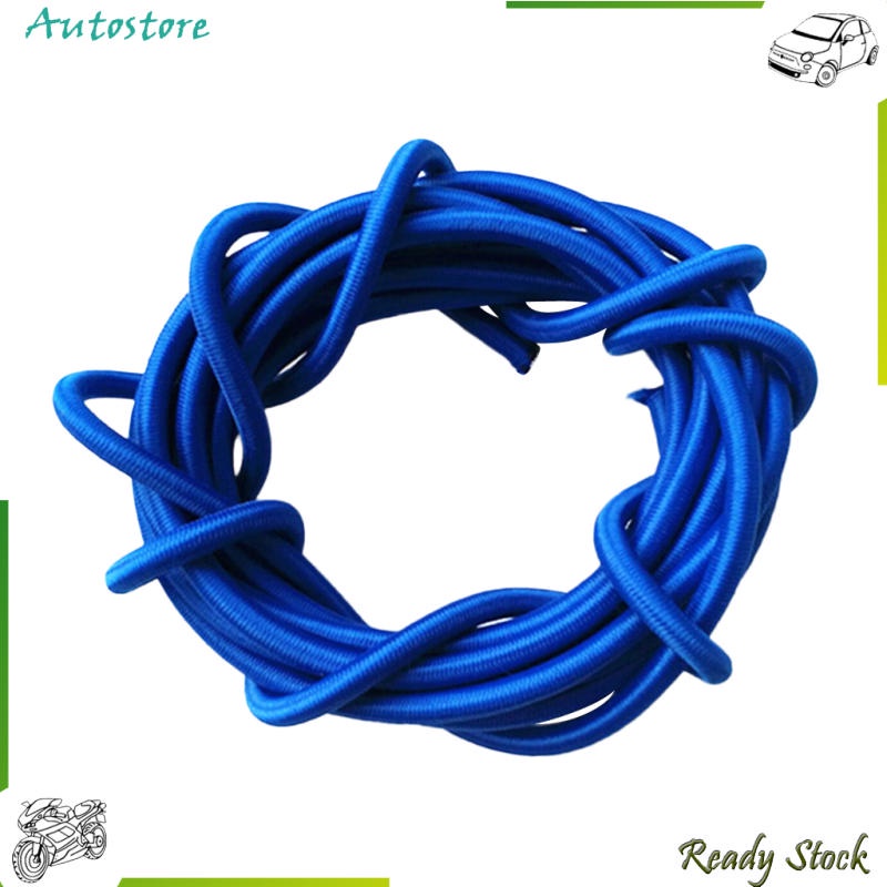 5mm Blue Elastic Rubber Bungee Rope Shock Cord Tie Down Boat Stable ...
