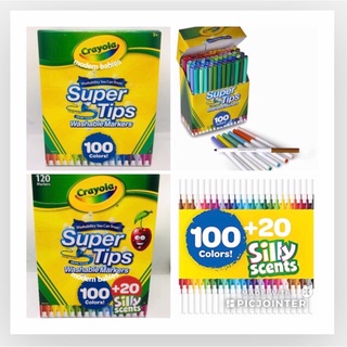 120 Crayola Super Tips Markers with Silly Scents