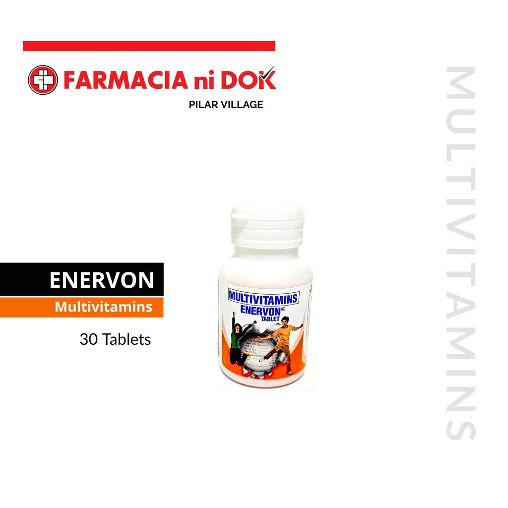 Enervon Multivitamins Bottle of 30 Tablets Shopee Philippines