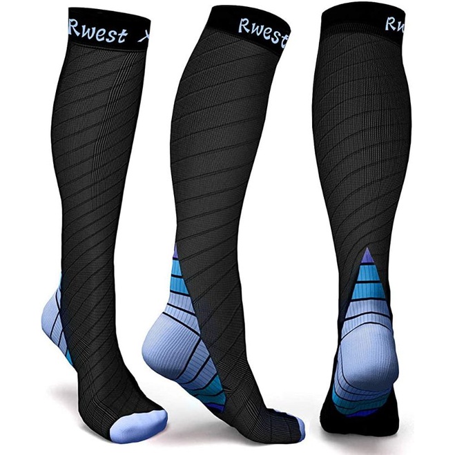 Rwest Compression Stockings Women and Men Compression Socks 15-20 mmHg ...