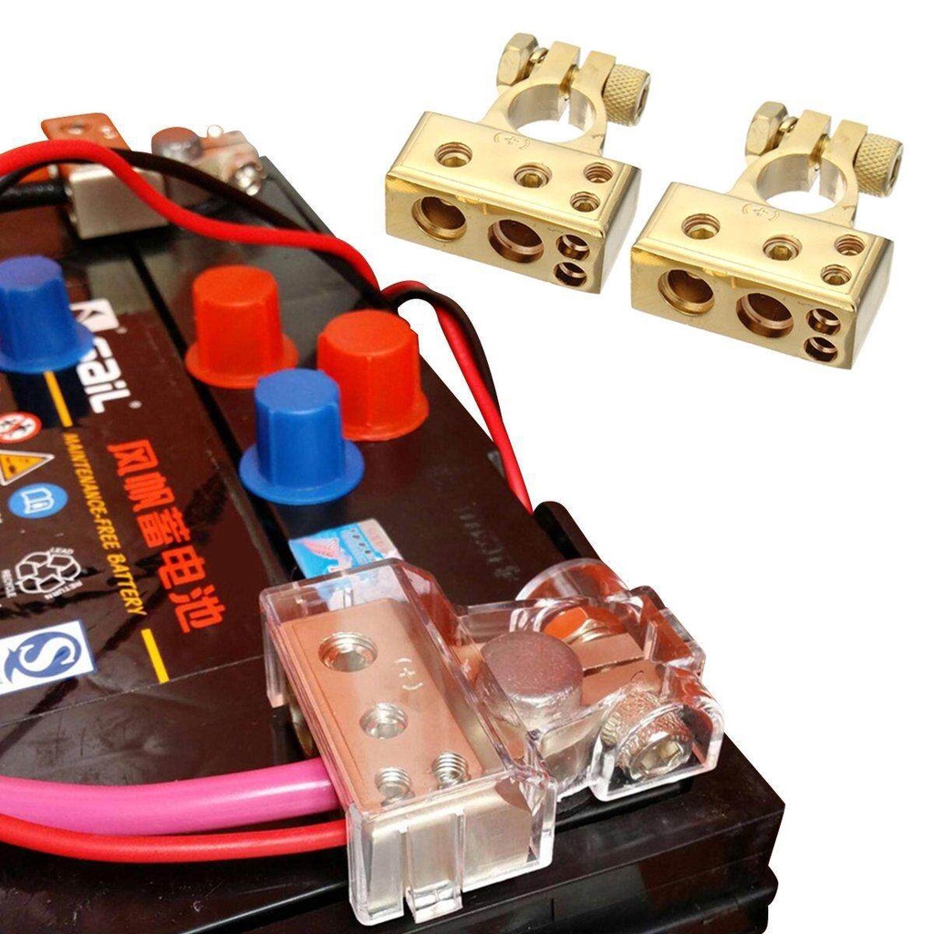 4/8 Positive & Negative Car Auto Electric Terminals Clamps Connector ...