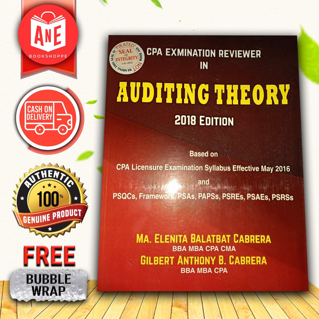 ORIGINAL AUDITING THEORY REVIEWER 2018ed by Cabrera | Shopee Philippines