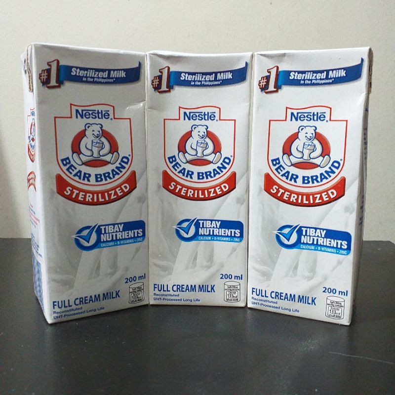 Bear Brand Sterilized Full Cream Milk 200ML Shopee Philippines