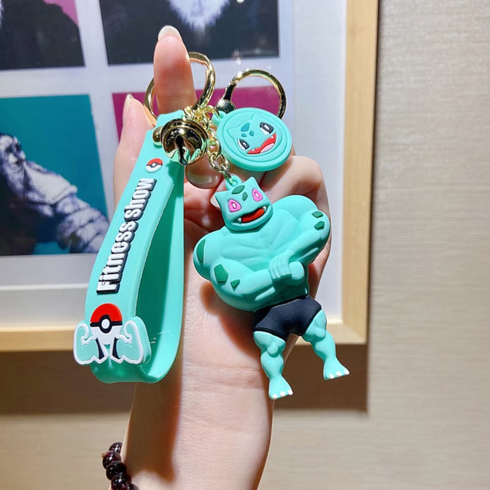 Pokemon Anime Pikachu Charmander Psyduck Squirtle Bulbasaur Muscle Man ...