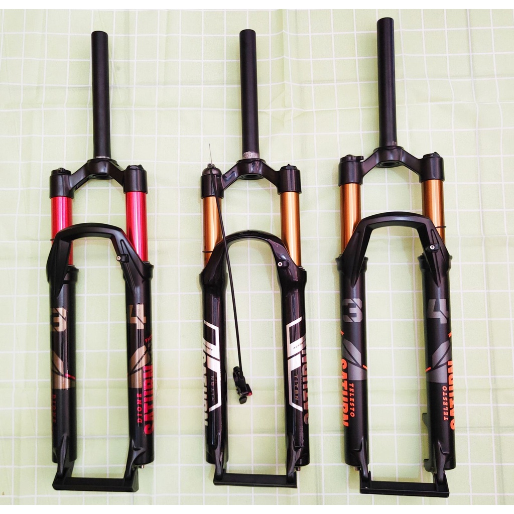 SATURN SKOLL Bicycle Fork Air 120mm TITAN TELESTO DIONE AEROIC MTB Air Fork 26 27.5 29 Shopee Philippines