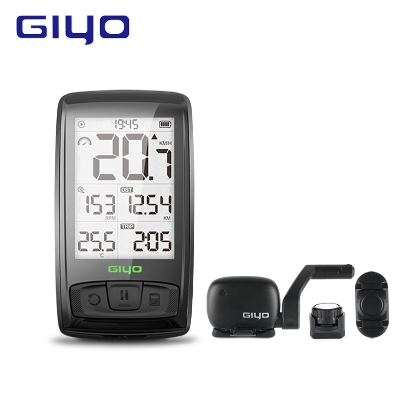 GIYO Wireless Bluetooth4.0 Bicycle Computer Mount Holder Bicycle Speedometer Speed Cadence Sensor Waterproof Cycling Bike Computer