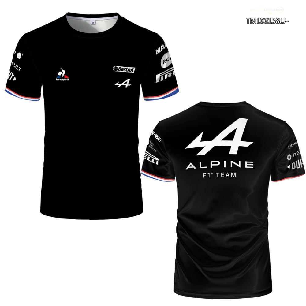 New Outdoor Racing T-shirt Men's Blue 3D Printing Short Sleeve Loose ...