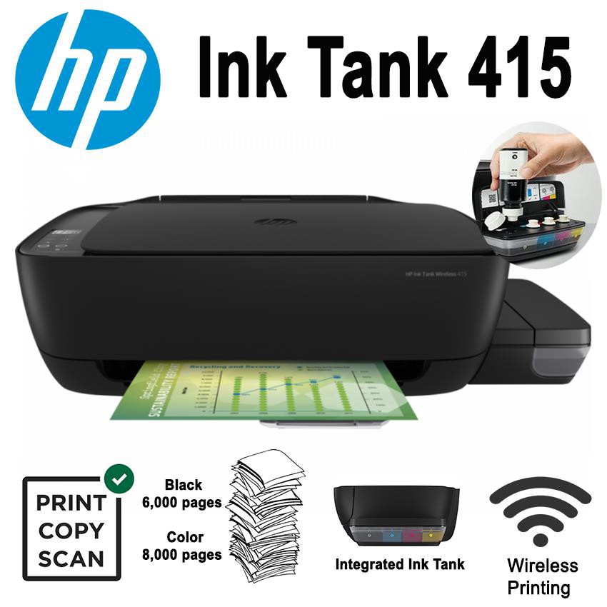 HP Ink Tank Wireless 415 Printer | Shopee Philippines