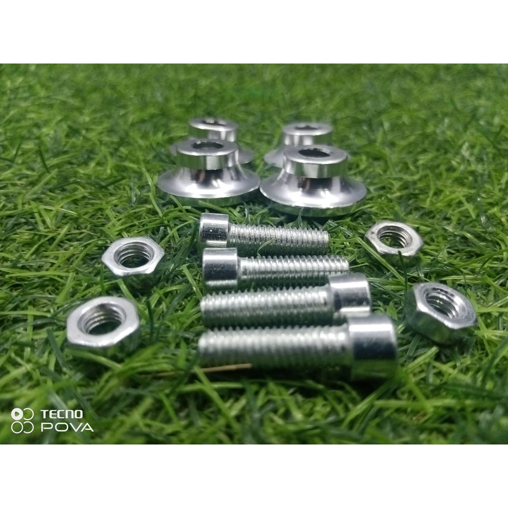 MONSTER ALLEN BOLTS (SILVER)/GAMIT SA MOTOR/MOTOR ACCESSORIES Shopee
