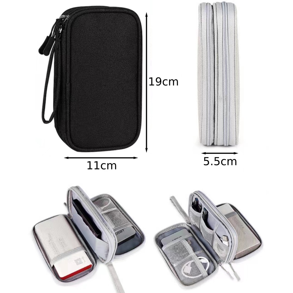 USB Cable Bag Portable Organizer Pouch Travel Gadget Pouch Travel ...