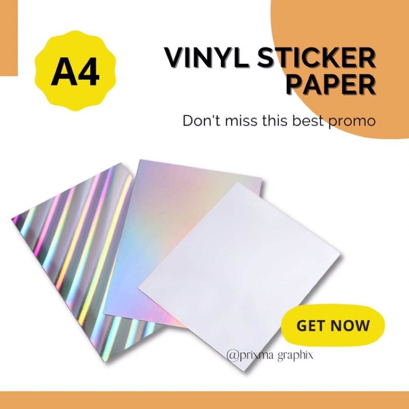 Printable A4 size vinyl sticker Paper 20pcs per pack | Shopee Philippines