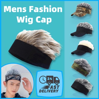 Mens Fashion Wig Cap Hip Hop Caps Cartoon Cosplay Hair Hat Props Hat Funny  Cap
