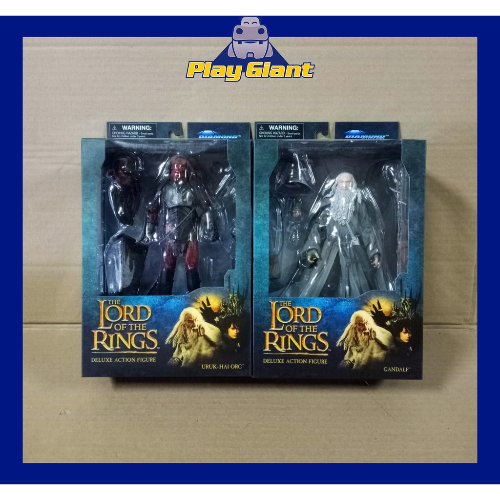 The Lord of the Rings Select Wave 4 Set Gandalf the Grey and Uruk-hai ...