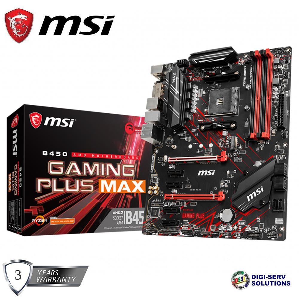 MSi B450 GAMING PLUS MAX Gaming Motherboard Shopee Philippines