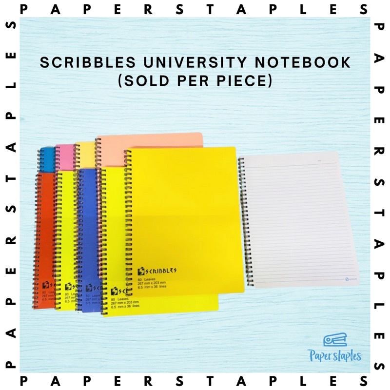 Scribbles University Spiral Notebook (80lvs) | Shopee Philippines