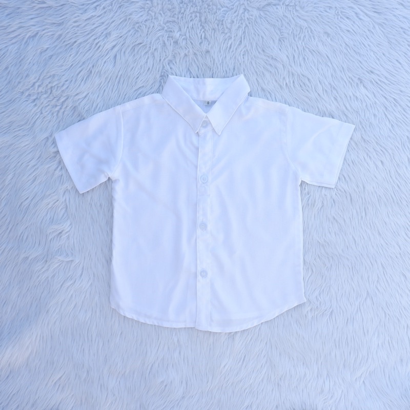 BUTTON DOWN PLAIN CHALLIS POLO 1-13YO PART 1 | Shopee Philippines