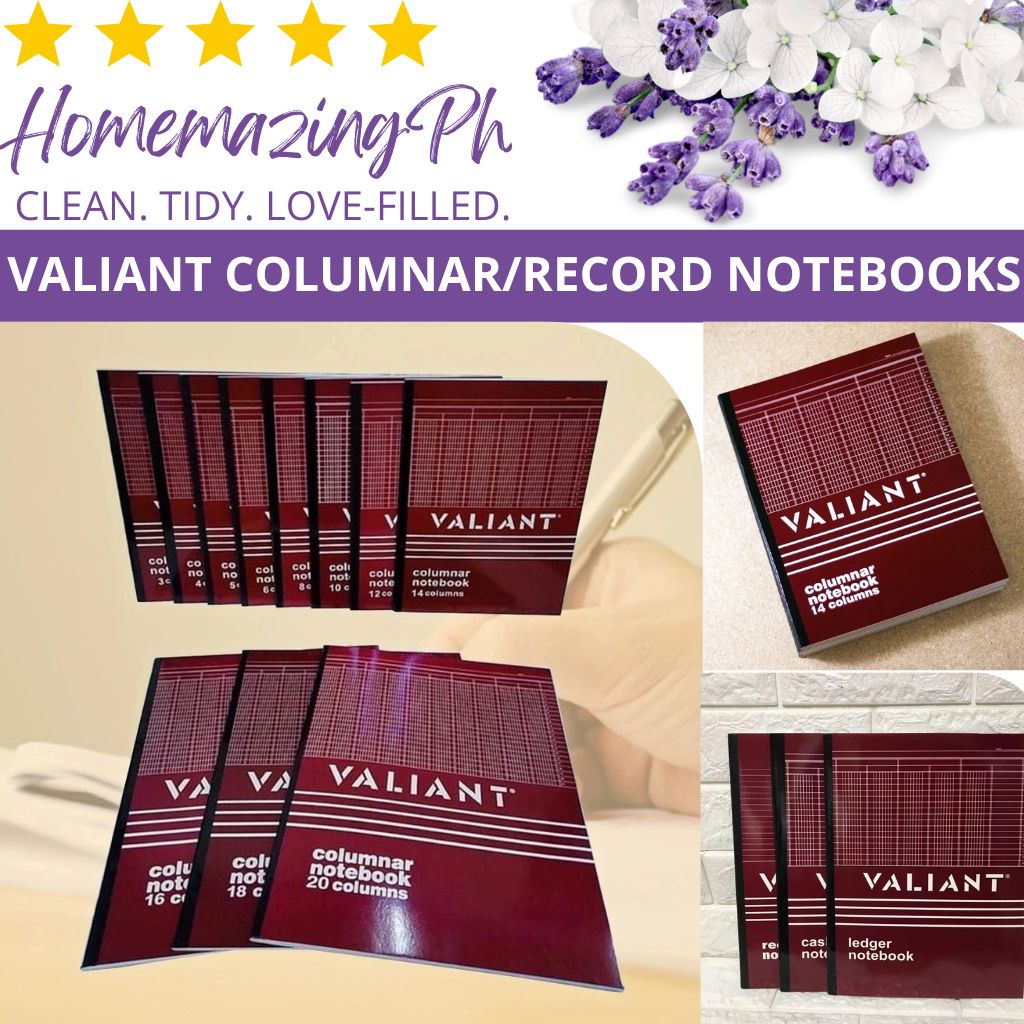 Homemazing Ph Valiant Cash Ledger Record Journal Columnar Notebook