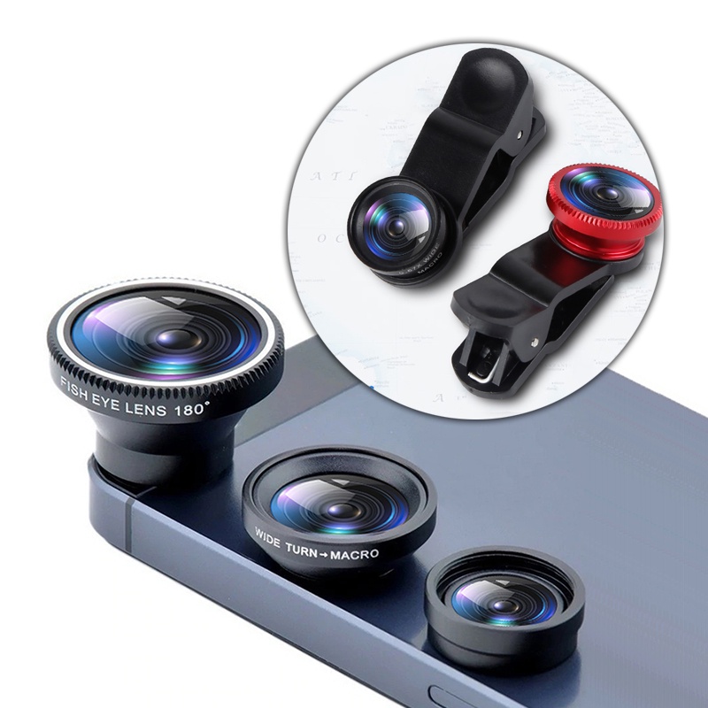 3 Functions Mobile Phone Lens 0.67X Wide Angle Len & 0.6X Macro HD ...