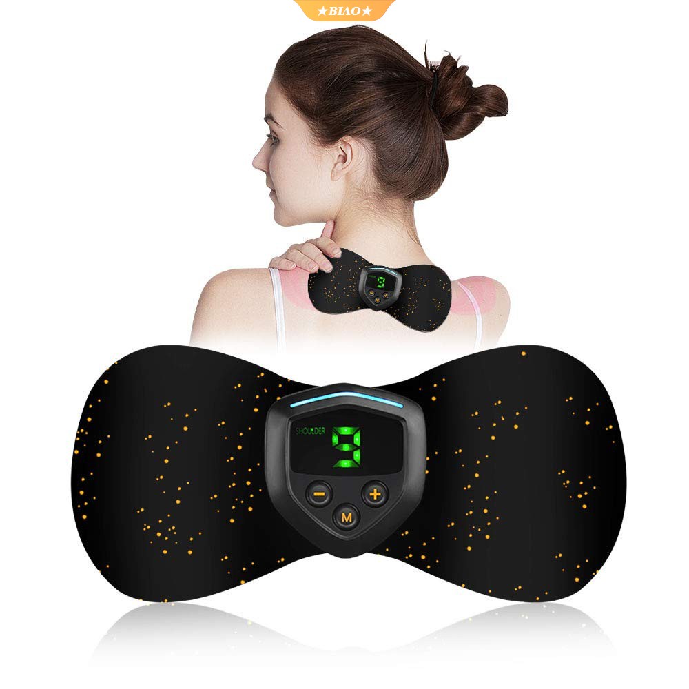 Cervical Spine Massage Sticker Smart Massager EMS Pulse Mini Portable ...