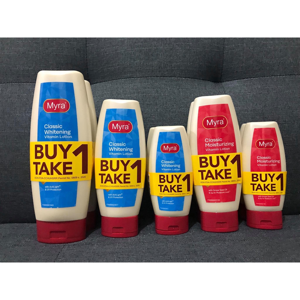 MYRA E ( Moisturizing / Whitening ) Vitamin Lotion * Buy 1 Take 1