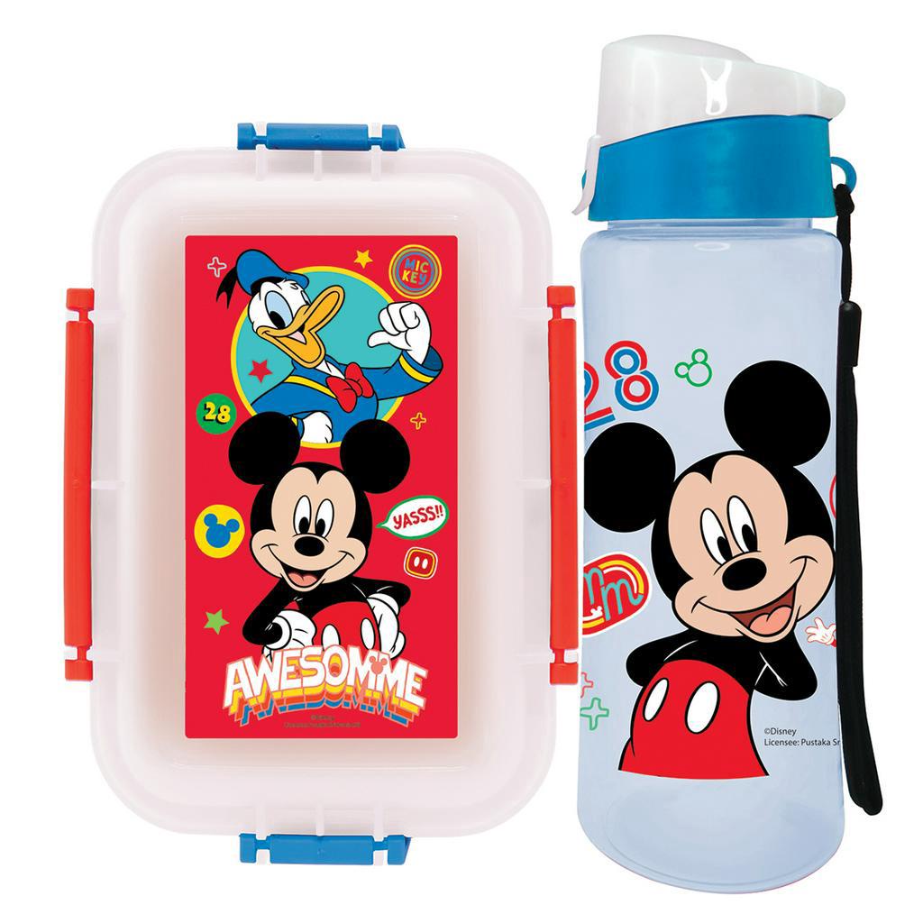 Disney Mickey Awesome Lunch Box with Water Bottle Set | Shopee Philippines