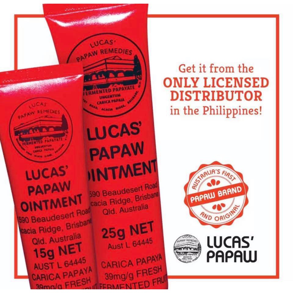 Authentic Lucas Papaw Ointment 25g | Shopee Philippines