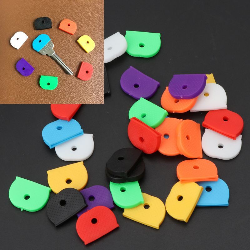 Shining 32Pcs Key Cap Tags Label ID Silicone Coding Color Key ...