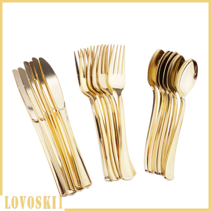 18 Silverware Set - & Gold Flatware Set - Cutleries Set - 6 | Shopee ...