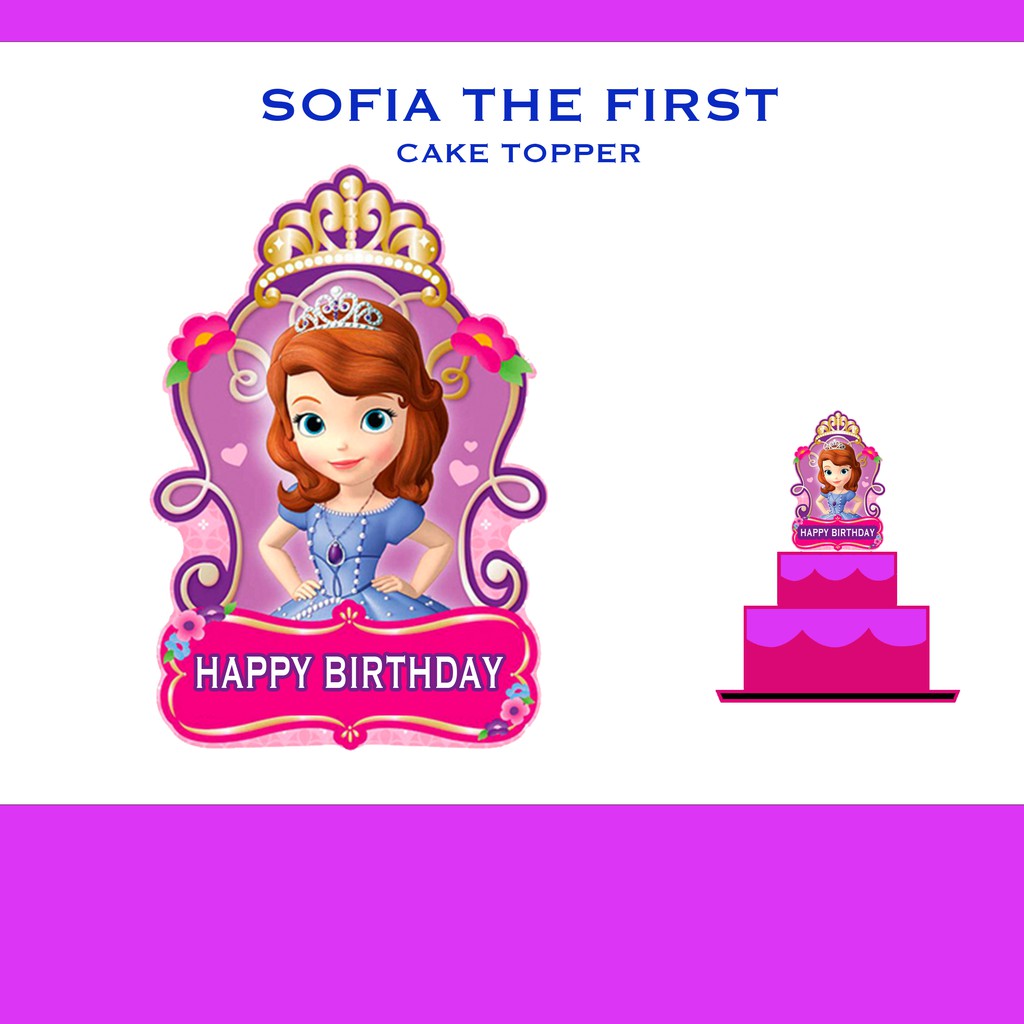 SOFIA THE FIRST CAKE TOPPER (6 X 8 INCHES) | Shopee Philippines