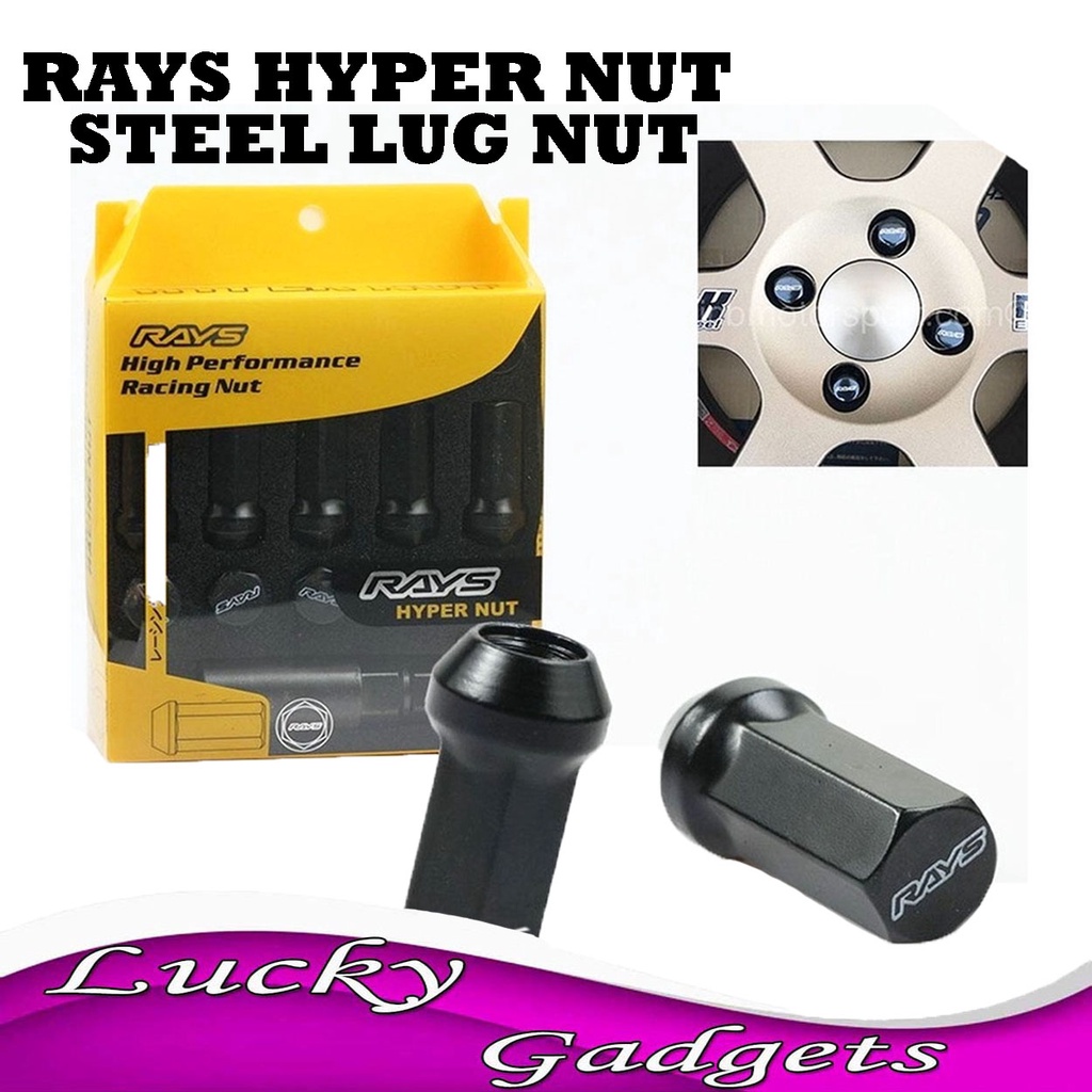 Rays Hyper Nut Steel Lug Nut 12Mm X 15Mm 20 Pcs