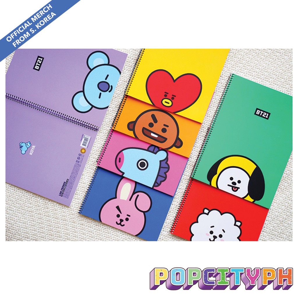 ON HAND | READY TO SHIP | BT21 SPIRAL NOTEBOOK | Shopee Philippines